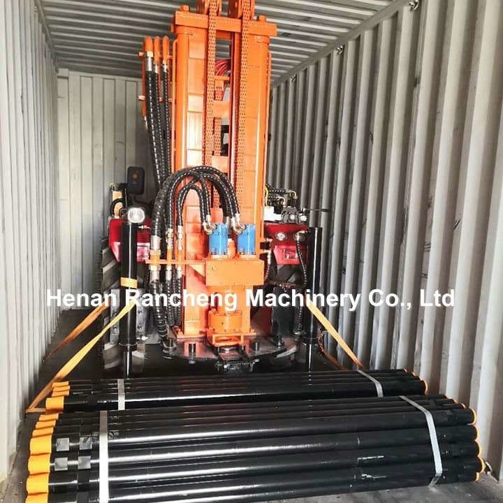 Pengeboran sumur air dengan remote control traktor 260m Pengeboran sumur air pertanian dan pneumatik