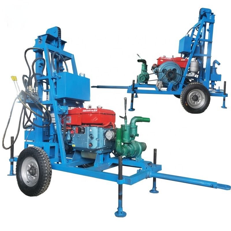 Mesin Pengeboran Air Hidrolik 150m Dengan Jenis Perkussive dan Rotating