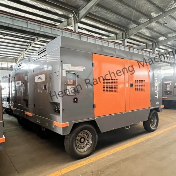 310SCYT 1178 Cfm Portable Screw Air Compressor 4 Roda Untuk Air Well