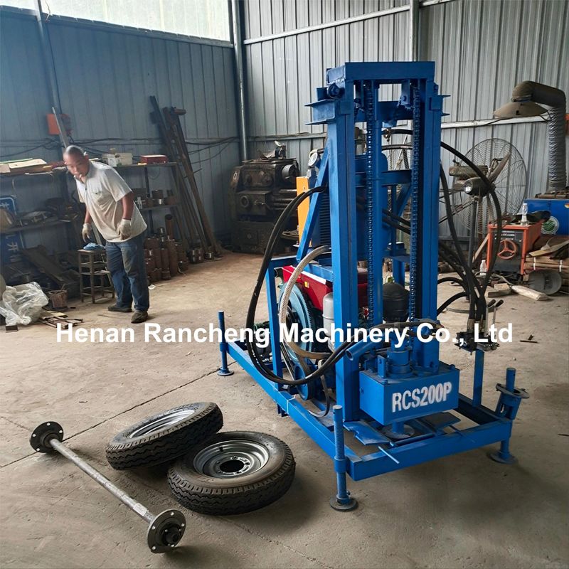 150m DTH Hydraulic Water Well Drilling Rig Machine Portable Pneumatic Trailer Mounted Drilling Rig