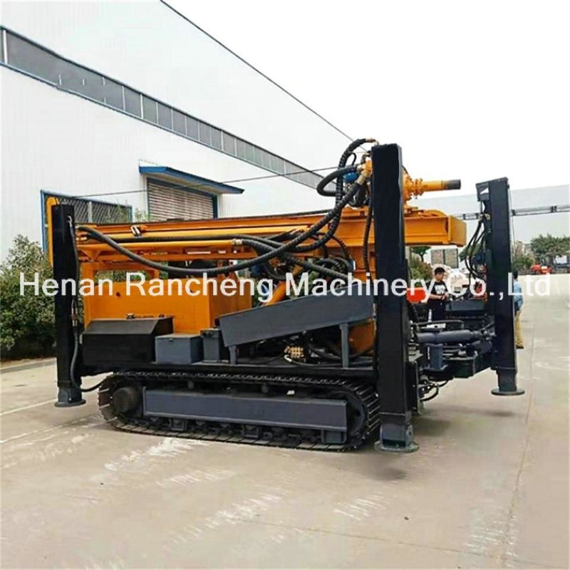 500m Crawler tipe Hydraulic Pneumatic Deep Water Well Borehole Drill Mesin