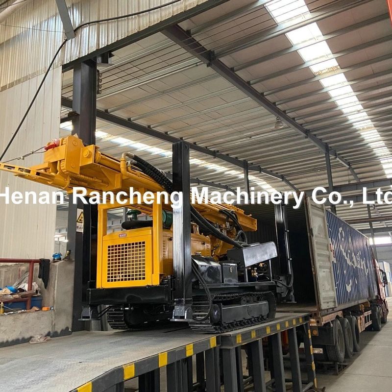 RCF800C Multi Fungsi Boring Rig 800m kedalaman Hydraulic Borhole Rig Dengan 154KW Cummins Engine