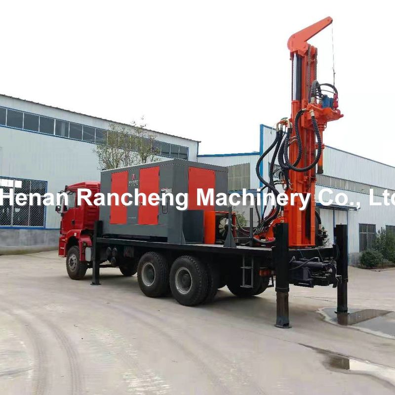 DTH Truck Air Well Drilling Rig Mesin Dengan Kompresor Udara Untuk 200m