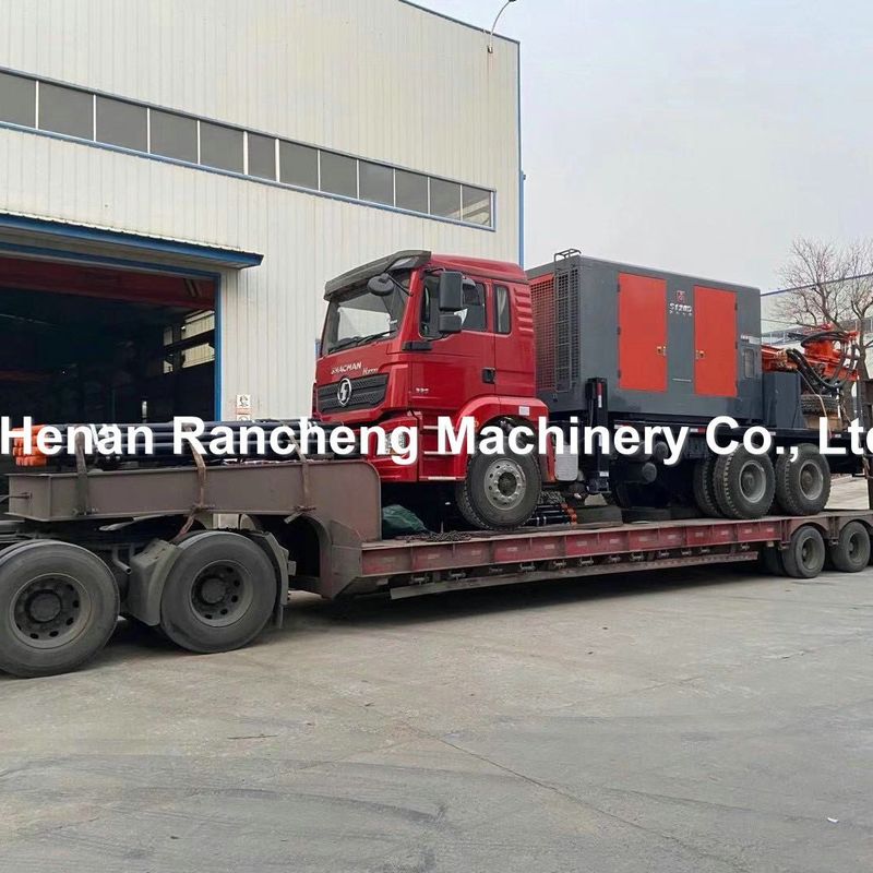 DTH Truck Air Well Drilling Rig Mesin Dengan Kompresor Udara Untuk 200m