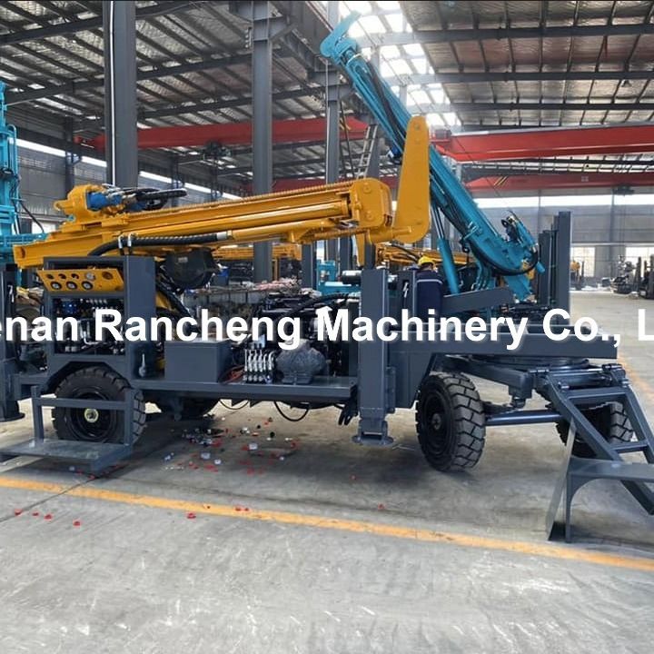 Kedua Pompa Lumpur Pengeboran Udara DTH RCF220W Rotary Rig - 100 hingga 220 Meter Kapasitas