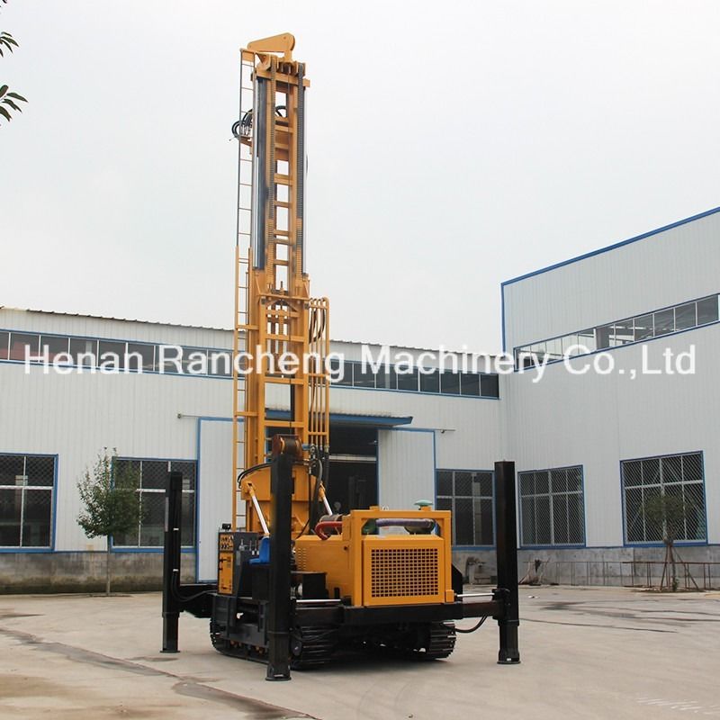 Mesin Diesel Multifungsi Pengeboran Sumur Air Rig Crawler dipasang Mesin Dengan 118KW Yuchai Mesin