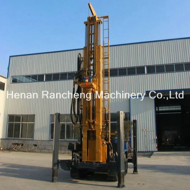 Mesin Diesel Multifungsi Pengeboran Sumur Air Rig Crawler dipasang Mesin Dengan 118KW Yuchai Mesin