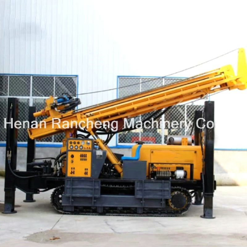Mesin Diesel Multifungsi Pengeboran Sumur Air Rig Crawler dipasang Mesin Dengan 118KW Yuchai Mesin