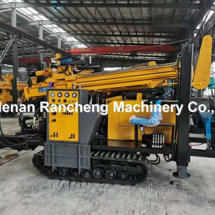 200m Deep Hydraulic Rotary Borhole Drill Rig DTH Mesin Pengeboran Sumur Air dalam