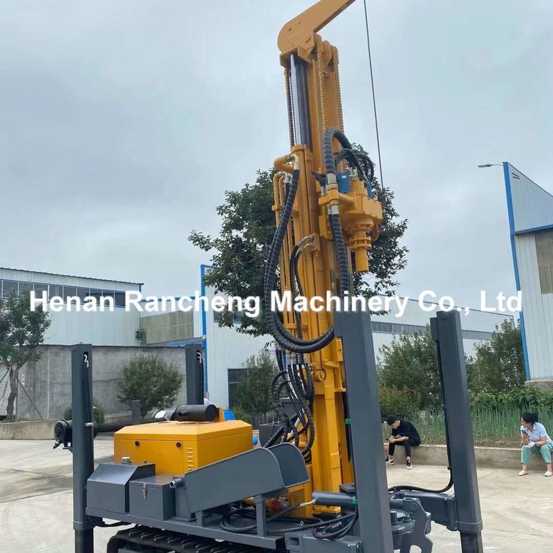 200m Deep Hydraulic Rotary Borhole Drill Rig DTH Mesin Pengeboran Sumur Air dalam