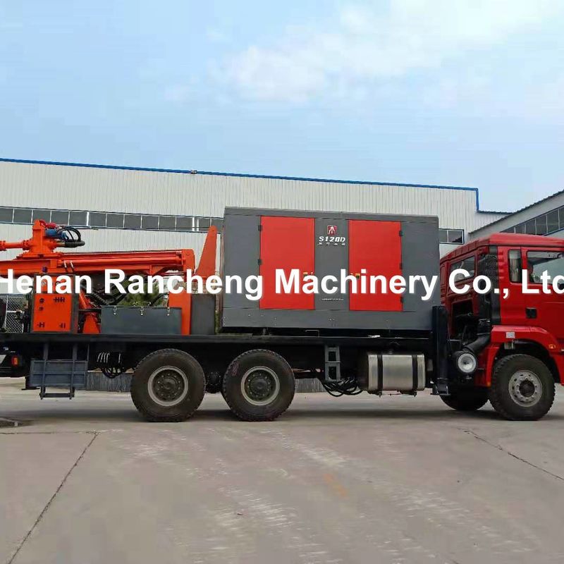 200m Truk dipasang Air Well Pengeboran Rig Borhole Boring Mesin Peralatan Mesin Bor Portable
