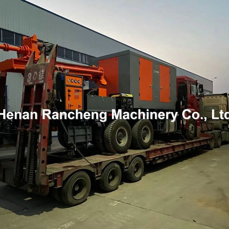 200m Truk dipasang Air Well Pengeboran Rig Borhole Boring Mesin Peralatan Mesin Bor Portable