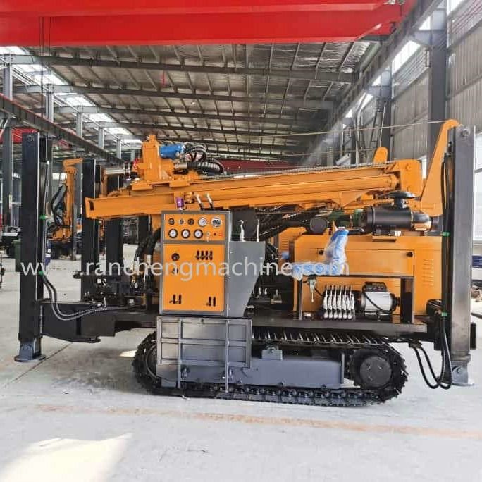800m 154KW Cu-mmins Hydraulic Crawler Borhole Mining Machine Untuk Pengeboran Batu