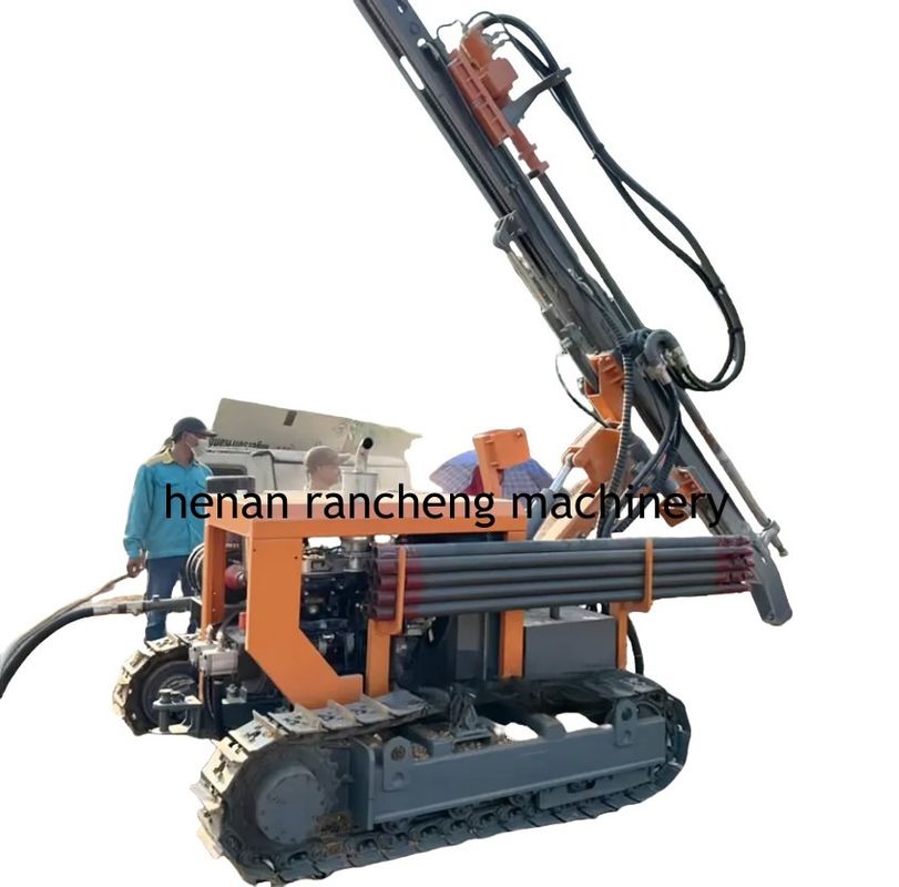 20m Hydraulic Integrated DTH Drilling Rig RCZ412B-1 Model 58KW Mesin Yuchai Dengan Pengumpul debu