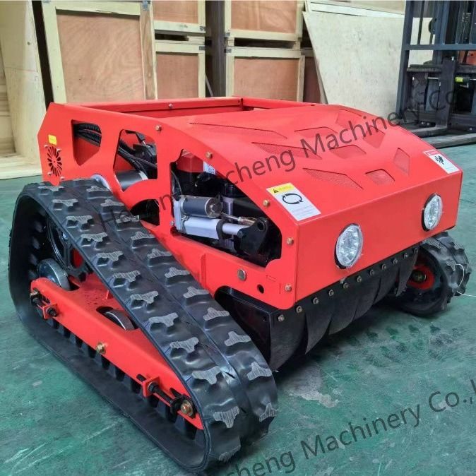 Mesin pemotong rumput hibrida roda empat tipe Crawler (mesin bensin + motor listrik)