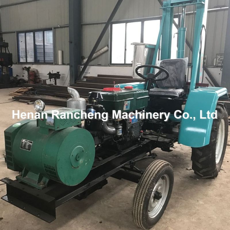 150m DTH Hydraulic Water Well Drilling Rig Mesin Portable Pneumatic Tractor Mounted Drilling Rig