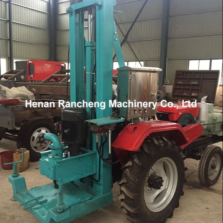 150m DTH Hydraulic Water Well Drilling Rig Mesin Portable Pneumatic Tractor Mounted Drilling Rig