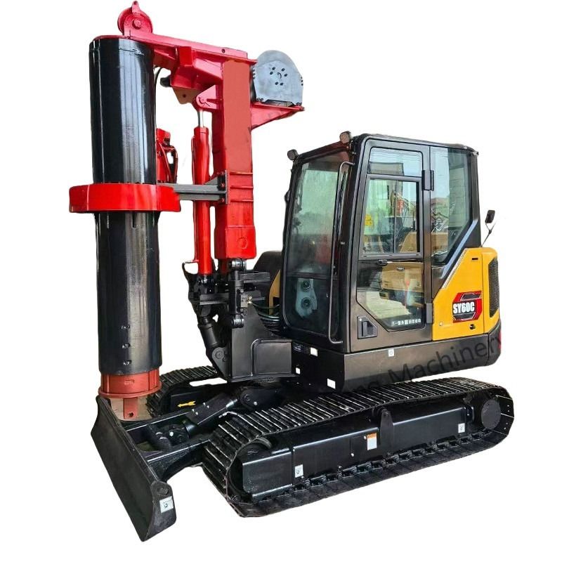 RCQ-10C Hydraulic Mini Pile Drilling Rig 10m kedalaman dengan 10-45RPM R/Min kecepatan putar