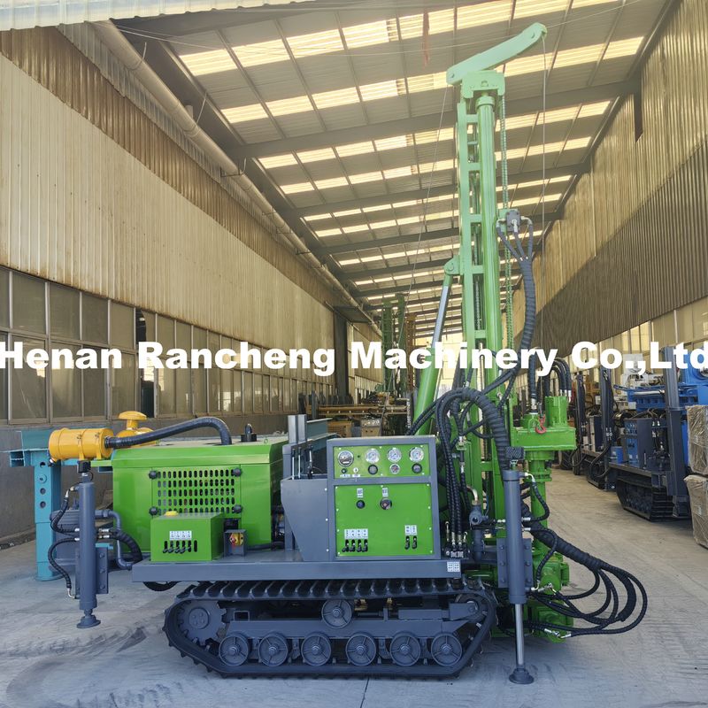 150M Crawler Dipasang Deep Boredhole Air Well Pengeboran Rig Hydraulic Air Well Mesin