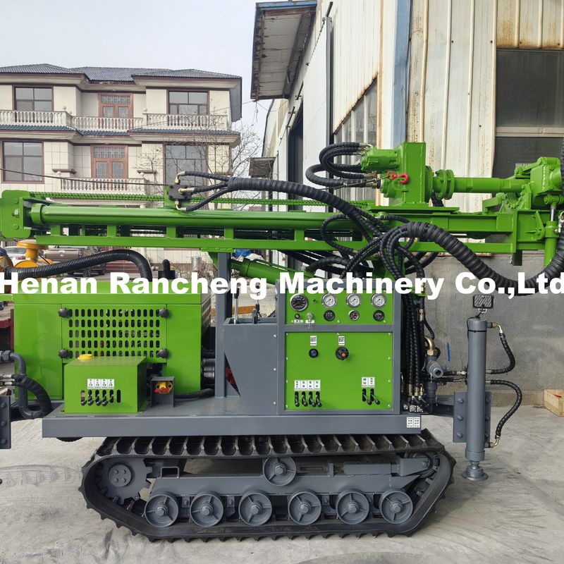150M Crawler Dipasang Deep Boredhole Air Well Pengeboran Rig Hydraulic Air Well Mesin