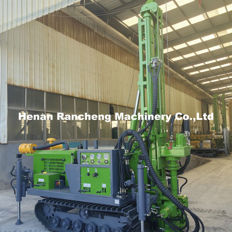 150M Crawler Dipasang Deep Boredhole Air Well Pengeboran Rig Hydraulic Air Well Mesin