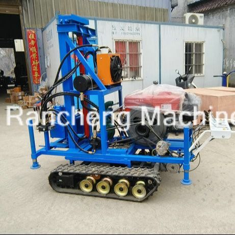Jenis Crawler Portable Water Well Drilling Rig 150 Meter Disesuaikan
