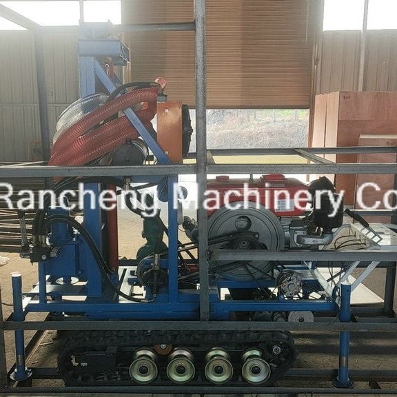 Jenis Crawler Portable Water Well Drilling Rig 150 Meter Disesuaikan