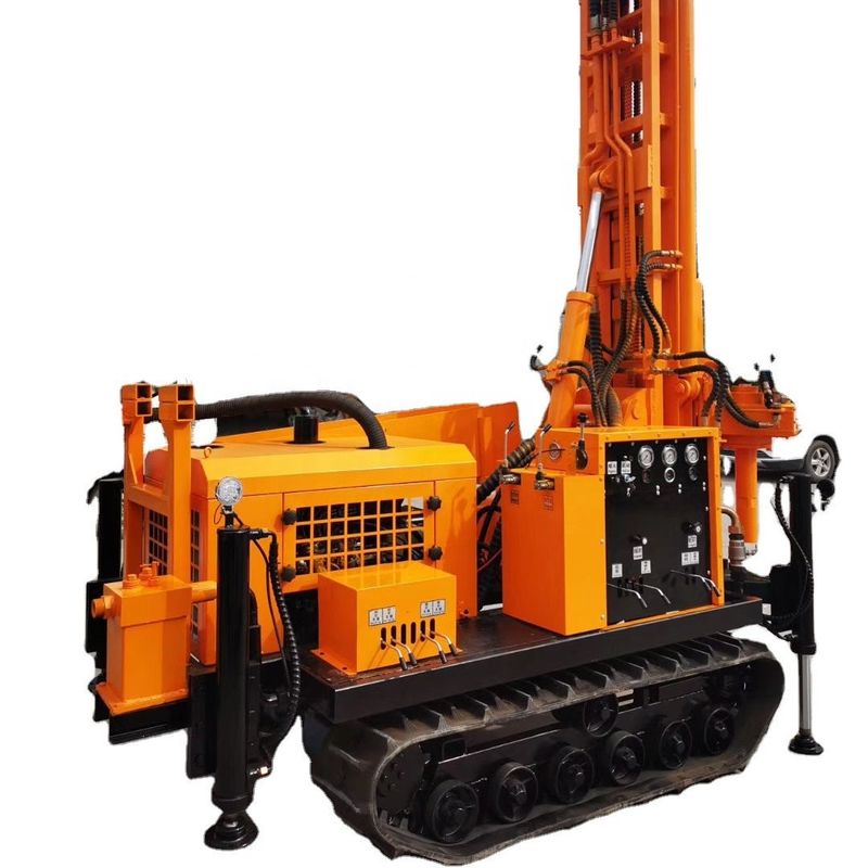 Jenis Crawler Hydraulic Water Well Drilling Rig Untuk 3500-3800Nm Max Torque Of Rotary