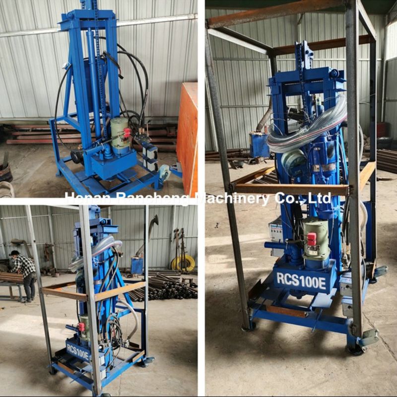 100m Deep Electric Portable Water Well Drilling Rig Dengan Mesin 22 HP 40kg Beban Maksimal
