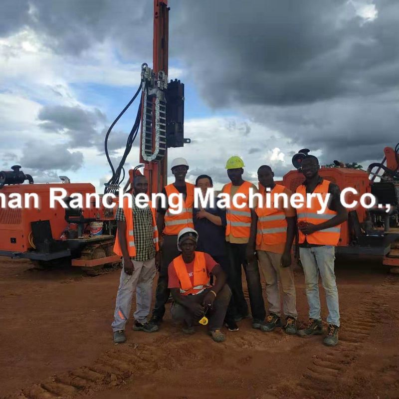 Hydraulic Drilling Rig Quotation RC260Y Model Baik Rotary Drilling Dan Ramming Ramming Head Untuk Max 6m Ramming Pipe