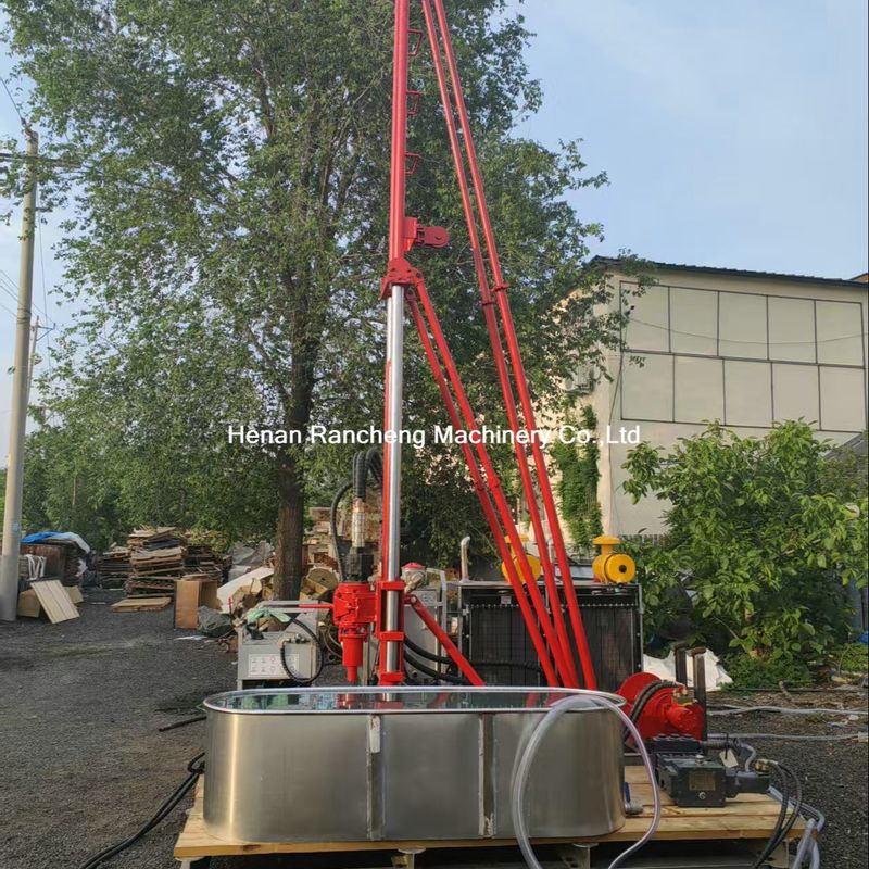 100-240RPM Winch Rated Rotary Speed Small Core Drilling Rig 96L/Min Sistem hidrolik Rated Flow