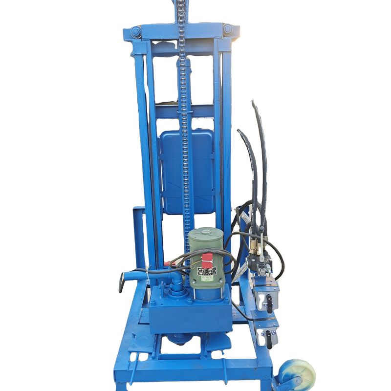 100m Deep Electric Portable Water Well Drilling Rig Dengan Mesin 22 HP 40kg Beban Maksimal