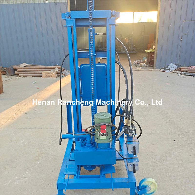 100m Deep Electric Portable Water Well Drilling Rig Dengan Mesin 22 HP 40kg Beban Maksimal