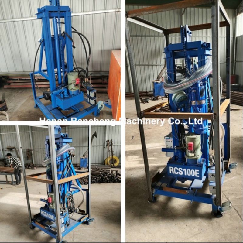 100m Deep Electric Portable Water Well Drilling Rig Dengan Mesin 22 HP 40kg Beban Maksimal