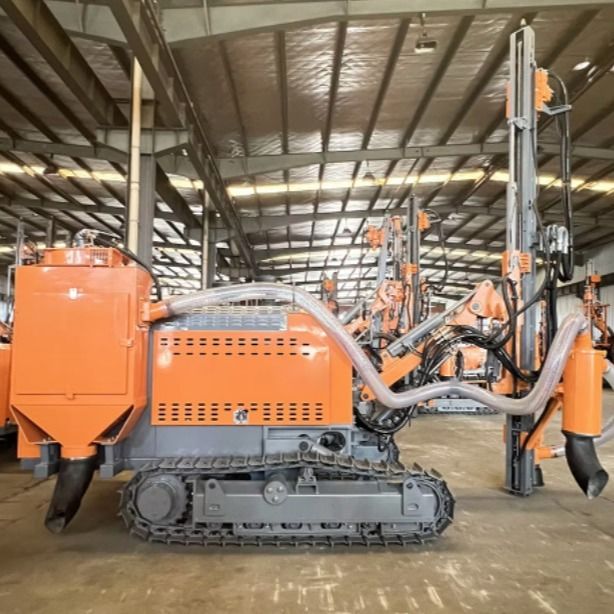 Jenis Terintegrasi Pengeboran DTH Portabel Pertambangan Hard Rock Blast Hole Rig Pengeboran DTH Hidraulik
