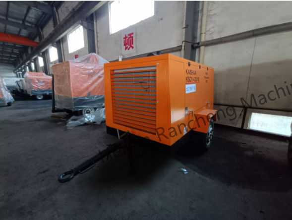 KSCY-400/14.5K 400cfm Diesel Portable Screw Air Compressor Dengan Mesin Cu-mmins