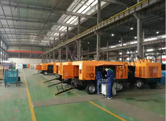 KSCY-400/14.5K 400cfm Diesel Portable Screw Air Compressor Dengan Mesin Cummins