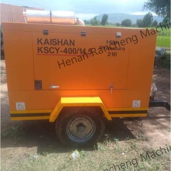 KSCY-400/14.5K 400cfm Diesel Portable Screw Air Compressor Dengan Mesin Cu-mmins