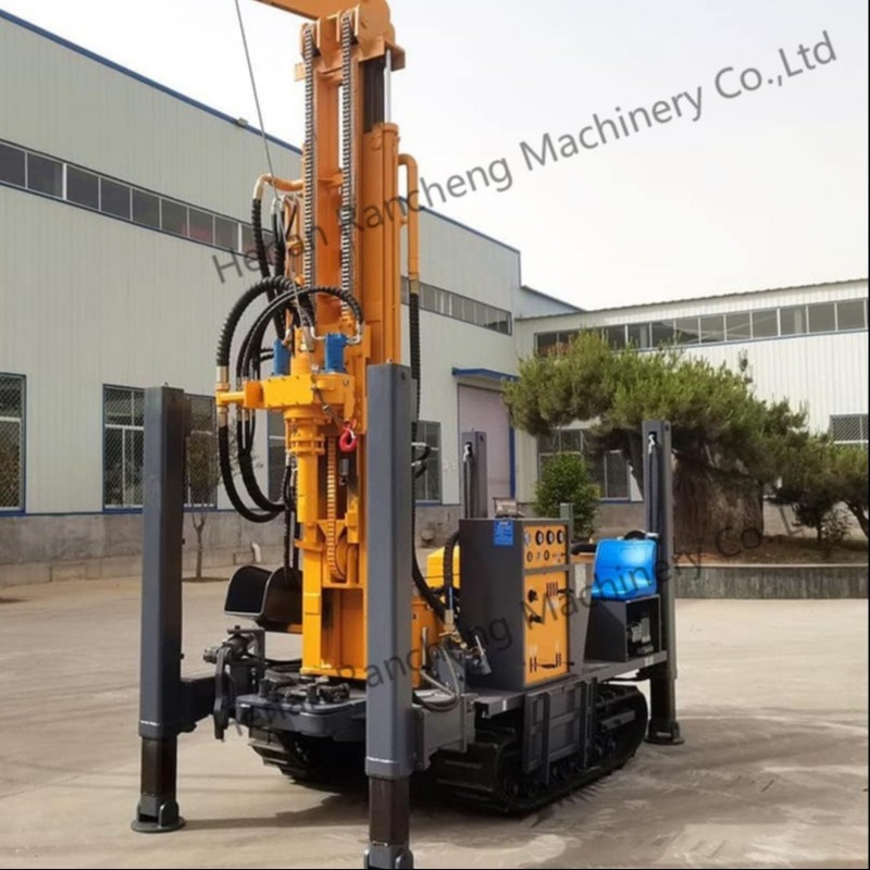 Mesin pengeboran sumur air 400 meter tipe crawler yang sepenuhnya hidrolik 140 - 350mm