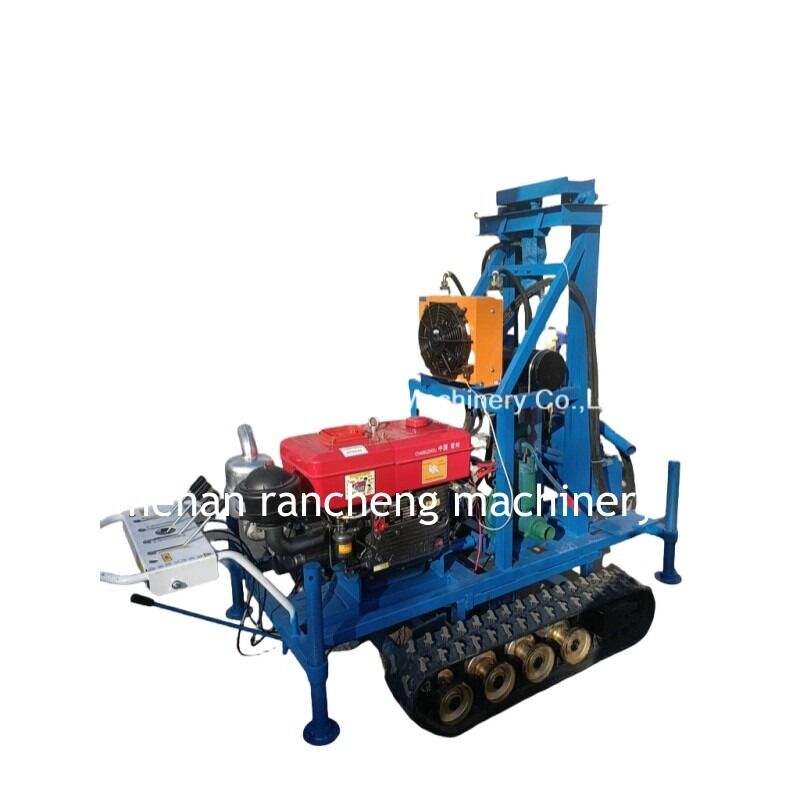 RCS200C Mini Pengeboran Rig Untuk Pengeboran 150-Meter Air Wells / 25hp Mesin Diesel Dengan Pompa Air