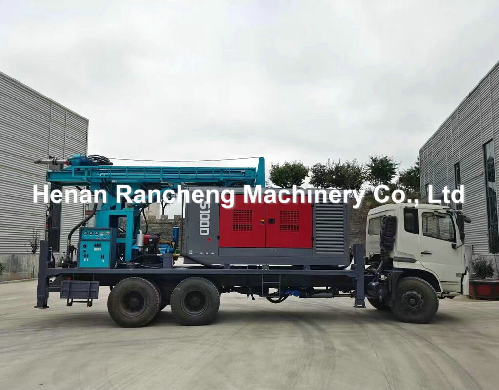 350m Depth Truck Mounted Drilling Rig / Truck Mounted Water Well Drilling Rig Machine Dengan 6X4 HOWO Truck