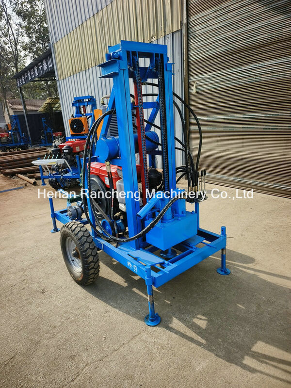 150m kedalaman pengeboran Mesin pengeboran sumur air portabel dengan diameter lubang 450mm