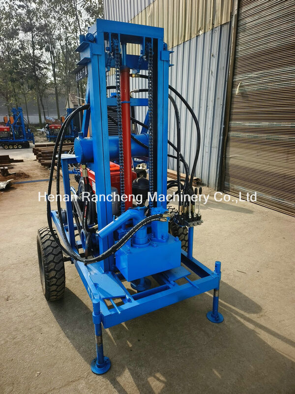 150m kedalaman pengeboran Mesin pengeboran sumur air portabel dengan diameter lubang 450mm