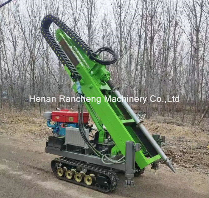 RCKM-30S Hydraulic Pile Driver with 30HP Diesel Engine for 50-300mm Drilling Diameter and 30m Depth Mini Pile Drilling Rig