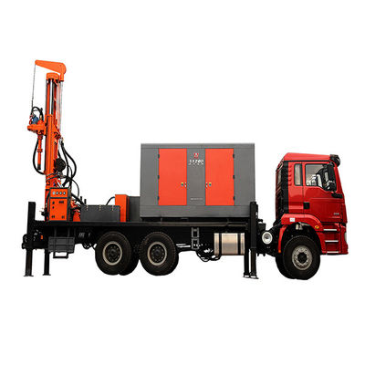 200m kedalaman Air Well Pengeboran Truk Pengangkut Kendaraan 6x4 266HP Beban Kendaraan Mesin