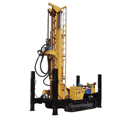 300m Bore Depth Air Well Crawler Type Drilling Rig Machine 85KW Mesin Yuchai
