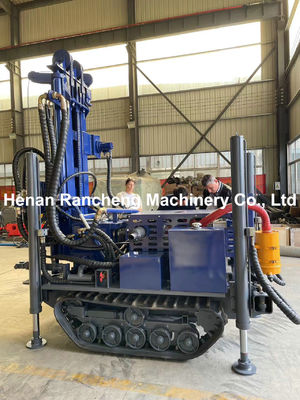 180m Pneumatic DTH Pengeboran Dan Pompa Lumpur Rotary Mesin Pengeboran Sumur Air Kecil