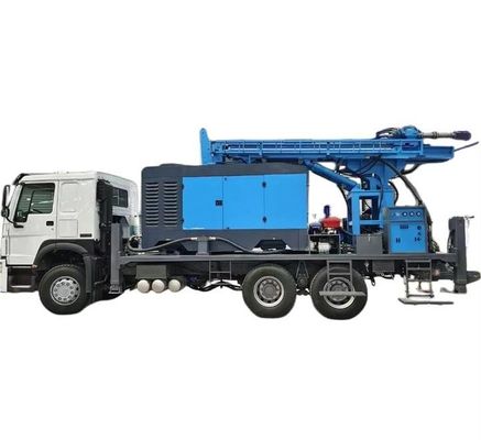 450m kedalaman Hydraulic Water Well Drilling Rig Truk 266HP Load Vehicle Engine