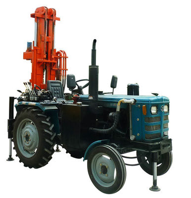 Mesin Pengeboran Lubang 200m 40hp Trailer Daya Kuda Dipasang Rig Pengeboran