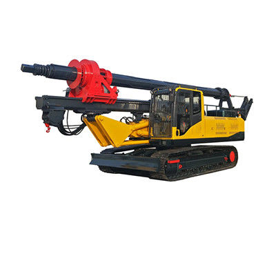 35m kedalaman Crawler dipasang Rotary Air Well Drilling Rig 154KW Daya mesin